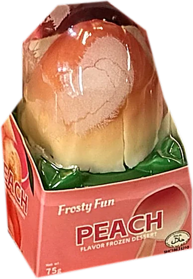 Frucht-Dessert in Pfirsichform von Frosty Fun